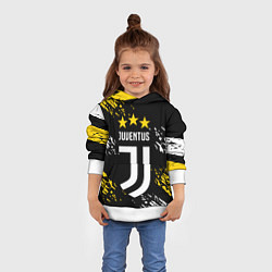 Толстовка-худи детская JUVENTUS ЮВЕНТУС КРАСКА, цвет: 3D-белый — фото 2