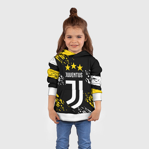 Детская толстовка JUVENTUS ЮВЕНТУС КРАСКА / 3D-Белый – фото 4