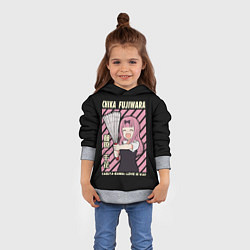 Толстовка-худи детская Chika Fujiwara, цвет: 3D-меланж — фото 2
