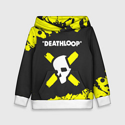 Толстовка-худи детская Deathloop - Paint, цвет: 3D-белый