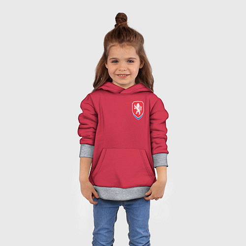 Детская толстовка Форма Чехия Домашняя / 3D-Меланж – фото 4