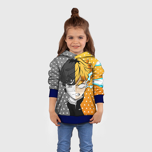 Детская толстовка ПУТЬ ЗЕНИЦУ КЛИНОК / 3D-Синий – фото 4