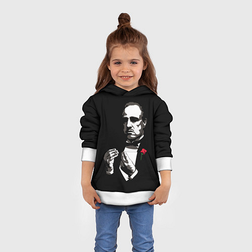 Детская толстовка Крёстный Отец The Godfather / 3D-Белый – фото 4