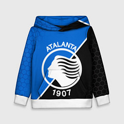 Толстовка-худи детская FC ATALANTA ФК АТАЛАНТА, цвет: 3D-белый