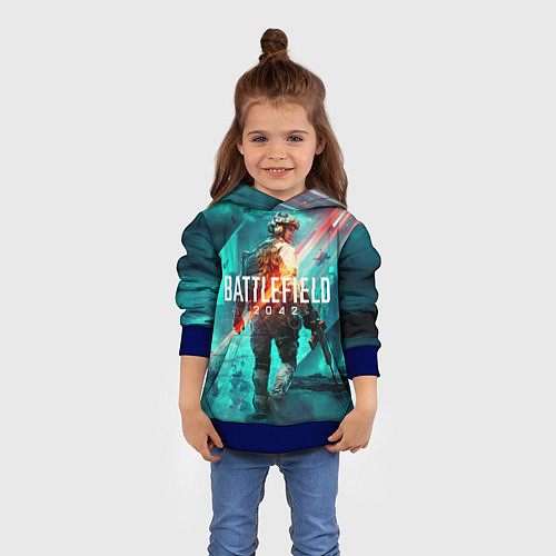 Детская толстовка Баттлфилд 2042 / 3D-Синий – фото 4
