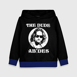 Толстовка-худи детская The dude ABIDES, цвет: 3D-синий