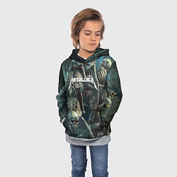Толстовка-худи детская Metallica Metal Skull, цвет: 3D-меланж — фото 2