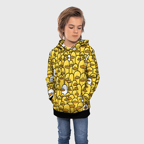 Детская толстовка Утки / 3D-Черный – фото 3