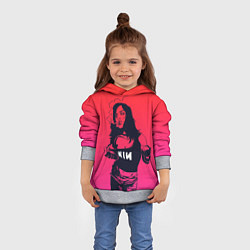 Толстовка-худи детская Фанатка NIN, цвет: 3D-меланж — фото 2