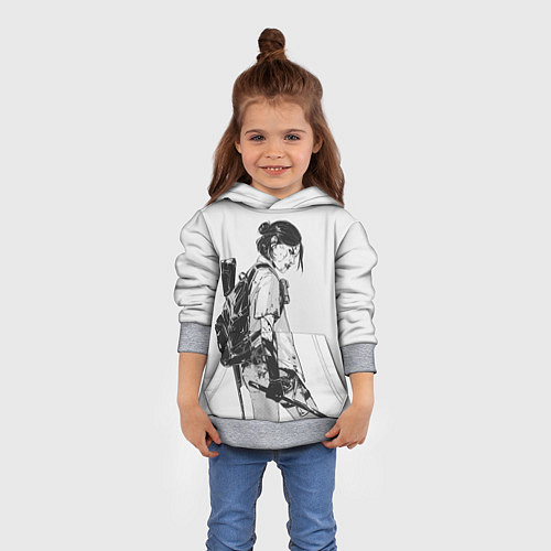 Детская толстовка BW Elly / 3D-Меланж – фото 4