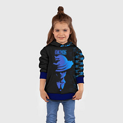Толстовка-худи детская Манки Д Луффи One Piece, цвет: 3D-синий — фото 2