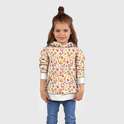 Толстовка-худи детская Масленица, цвет: 3D-белый — фото 2