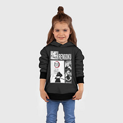 Толстовка-худи детская Rengoku, цвет: 3D-черный — фото 2