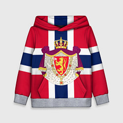 Детская толстовка Норвегия Флаг и герб Норвегии