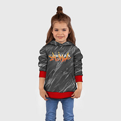 Толстовка-худи детская МРАМОР EVANGELION, цвет: 3D-красный — фото 2