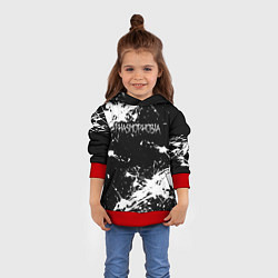 Толстовка-худи детская Phasmophobia краска, цвет: 3D-красный — фото 2