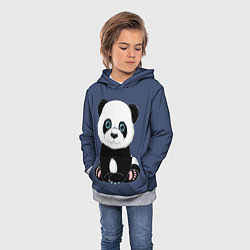 Толстовка-худи детская Милая Панда Sweet Panda, цвет: 3D-меланж — фото 2