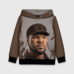 Толстовка-худи детская Ice Cube Айс Куб Z, цвет: 3D-черный