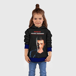 Толстовка-худи детская РУССКИЙ РОК Nautilus Pompilius, цвет: 3D-синий — фото 2