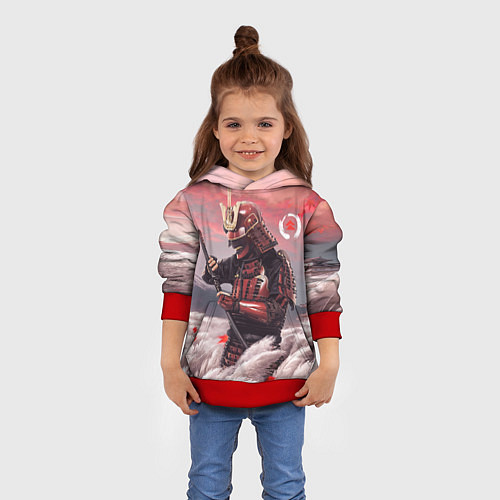 Детская толстовка Ghost of Tsushim Призрак Цусимы Z / 3D-Красный – фото 4