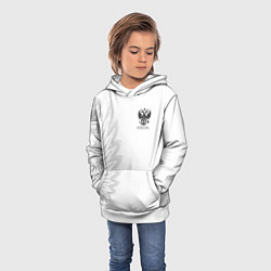 Толстовка-худи детская Russia MSKSide - Colorless, цвет: 3D-белый — фото 2