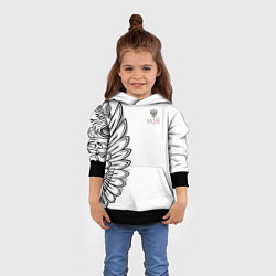 Толстовка-худи детская Russia MSKSide 3D Logo New 202223, цвет: 3D-черный — фото 2