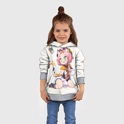 Толстовка-худи детская Diona Katzlein Cocktail, цвет: 3D-меланж — фото 2