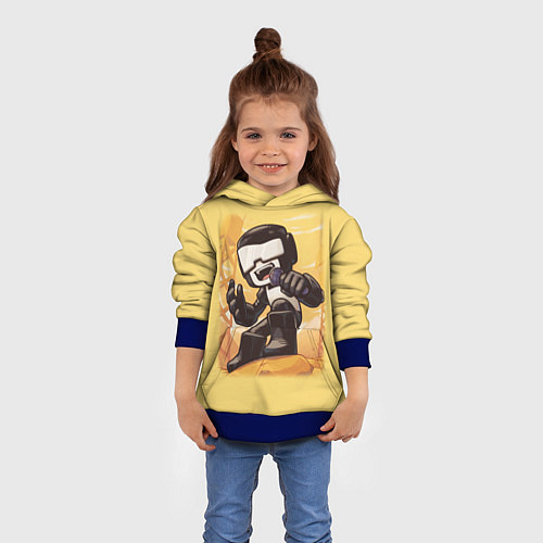 Детская толстовка Танкист Tankman / 3D-Синий – фото 4