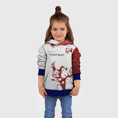 Детская толстовка Агата Кристи Второй фронт / 3D-Синий – фото 4