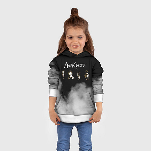Детская толстовка Агата Кристи группа / 3D-Белый – фото 4