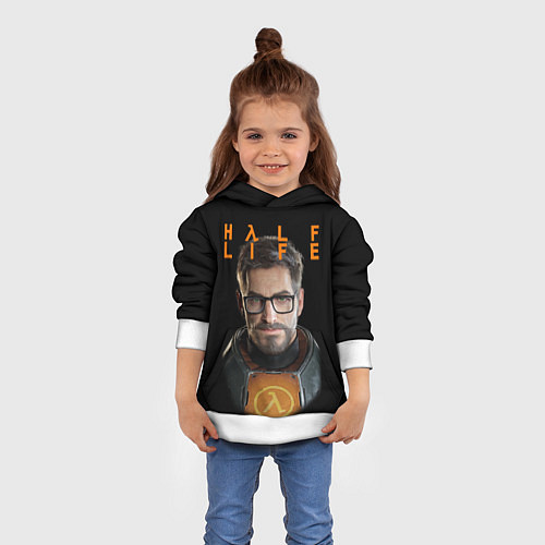 Детская толстовка HALF-LIFE FREEMAN ФРИМАН Z / 3D-Белый – фото 4