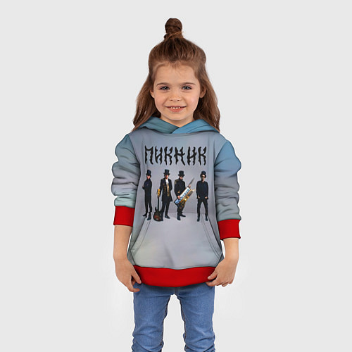 Детская толстовка Пикник группа / 3D-Красный – фото 4