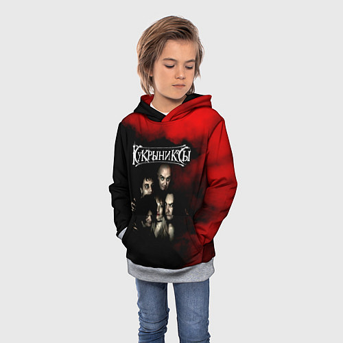 Детская толстовка Группа Кукрыниксы / 3D-Меланж – фото 3