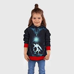 Толстовка-худи детская Дух-хранитель Ори, цвет: 3D-красный — фото 2