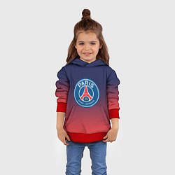 Толстовка-худи детская PSG ПСЖ PARIS SAINT GERMAIN, цвет: 3D-красный — фото 2