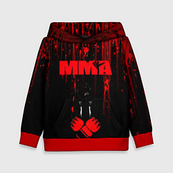 Толстовка-худи детская ММА В КРОВИ, цвет: 3D-красный