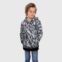 Толстовка-худи детская Mieruko Chan Logo, цвет: 3D-черный — фото 2