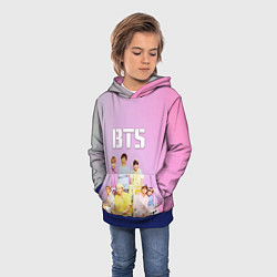 Толстовка-худи детская BTS, цвет: 3D-синий — фото 2