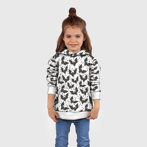 Детская толстовка Летучие мыши / 3D-Белый – фото 4