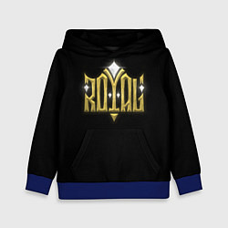 Толстовка-худи детская Royal, цвет: 3D-синий