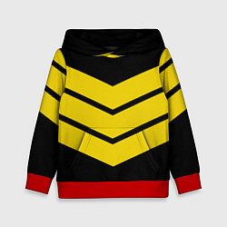 Толстовка-худи детская Три полоски, цвет: 3D-красный