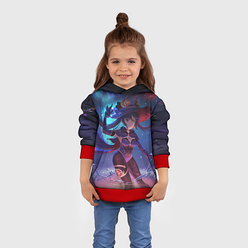 Детская толстовка Mona Genshin Impact Геншин Импакт Z / 3D-Красный – фото 4