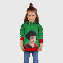 Толстовка-худи детская Амели Amelie Z, цвет: 3D-красный — фото 2
