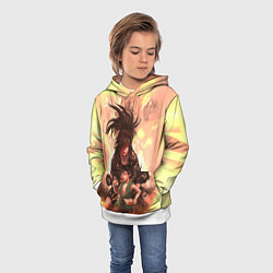 Толстовка-худи детская Хяккимару Такебо Дороро Z, цвет: 3D-белый — фото 2