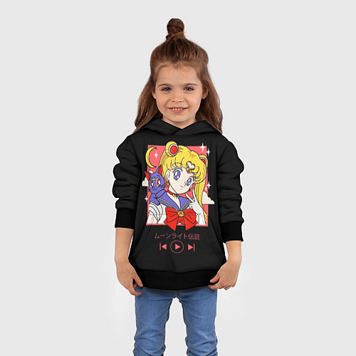 Детская толстовка Сейлор Мун / 3D-Черный – фото 4