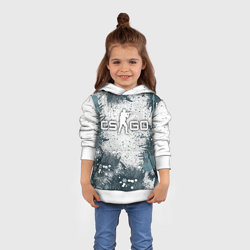 Детская толстовка CS GO - Контра / 3D-Белый – фото 4