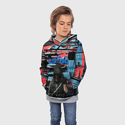 Толстовка-худи детская Point Disarray Буйство красок, цвет: 3D-меланж — фото 2