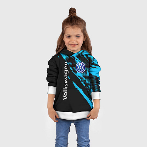 Детская толстовка Volkswagen Фольксваген / 3D-Белый – фото 4