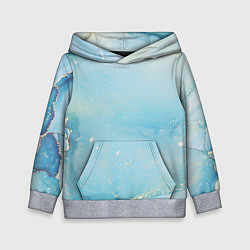 Детская толстовка Голубая Акварель