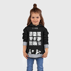 Толстовка-худи детская Мицуя Такаши Токийские reveng, цвет: 3D-меланж — фото 2